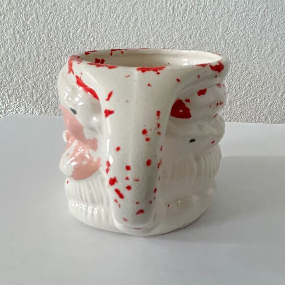 VINTAGE SANTA MUG from 1950's 3" NAPCOWARE CHRISTMAS x435/M HOLIDAYS - Picture 6 of 8